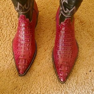 Gator skin cowboy boots